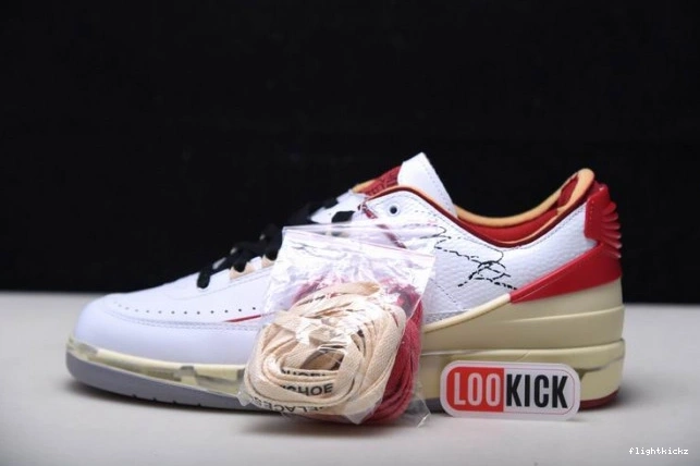 Jordan Off-White SP Red Low White 2 DJ4375-106 Retro 1110